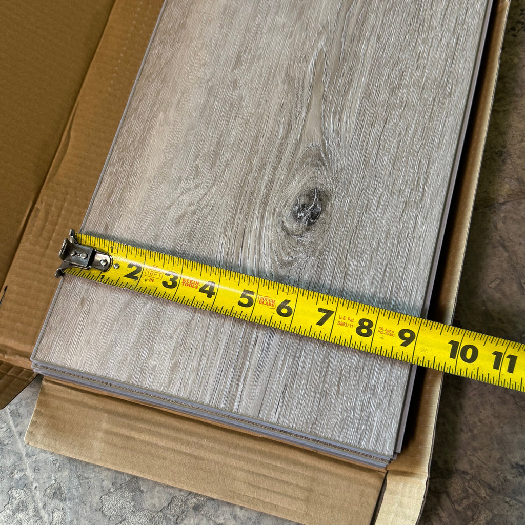 LUXURY VINYL PLANK (6 Pieces) Albany Vinyl Plank 9" x 60" Aspen Beige Light Brown 1097568004960