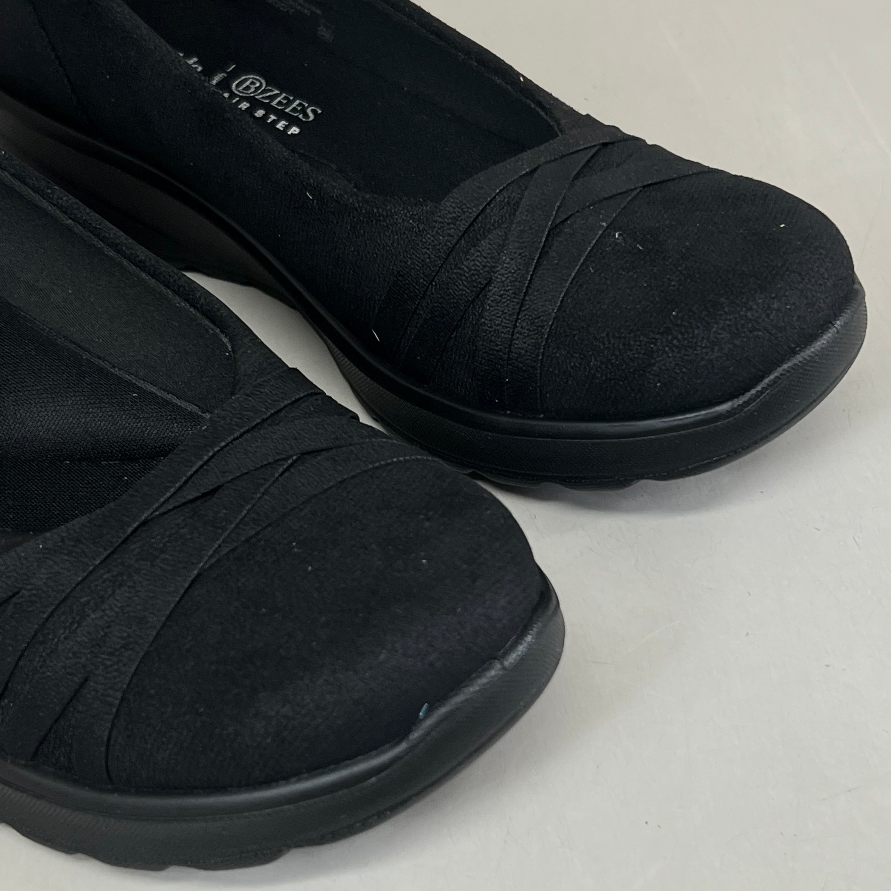 LIFESTRIDE Bzees Air Step Ballet Shoes Goody Women's 7 medium Black