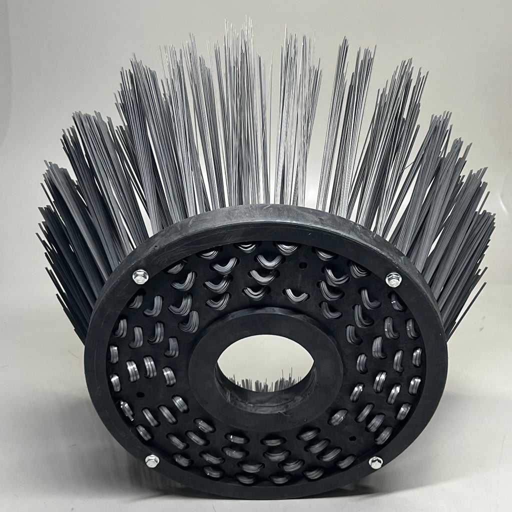 Street Sweeper Gutter Broom Sz 12" H x 24" D Black