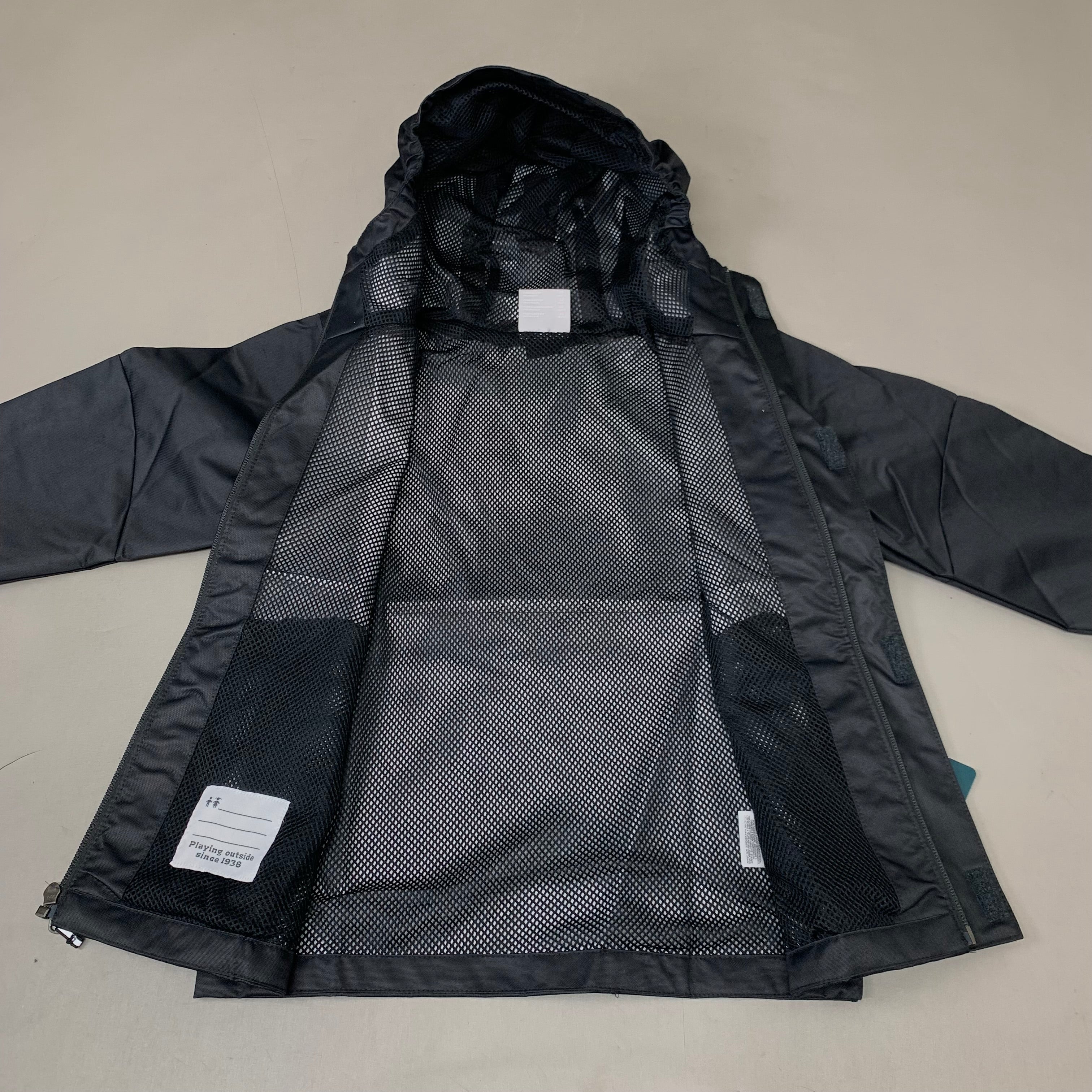 COLUMBIA Reflective Detail Hikebound Jacket Boys Youth Sz XS Black SB6647-010