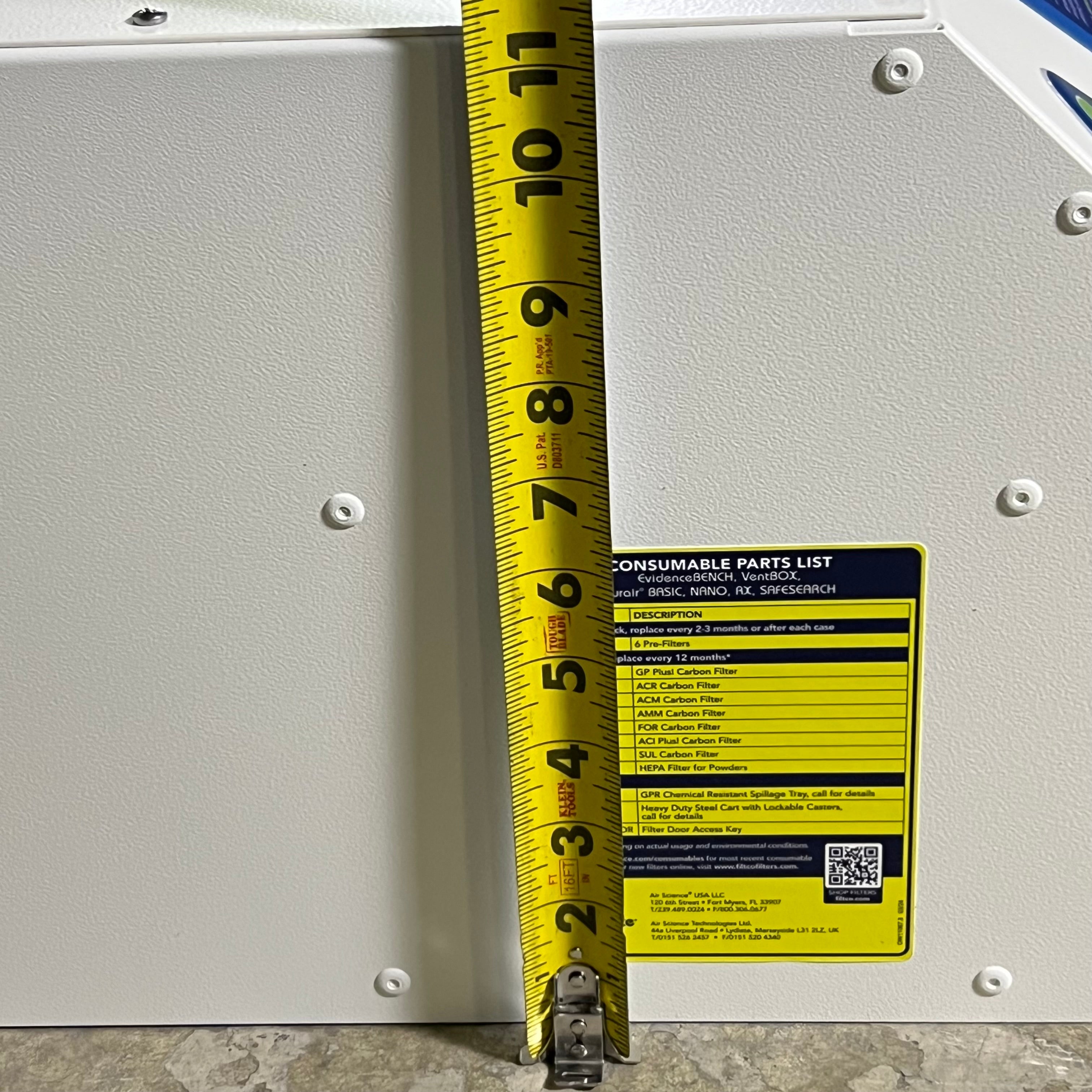 AIR SCIENCE Basic Ductless Fume Hood Sz 23.5" L X 21" W X 11" H P5-24-HEAD-A