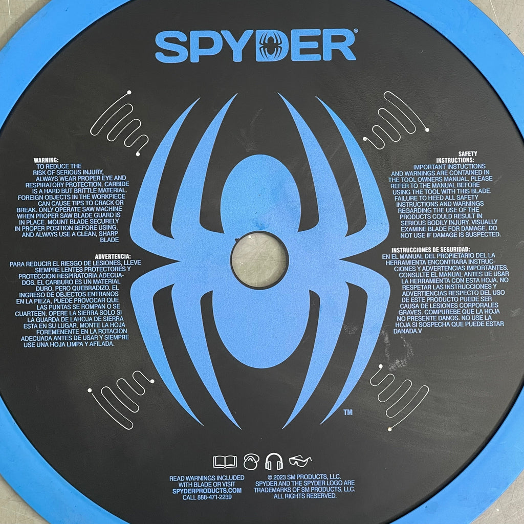SPYDER Tarantula Steel Cutting Circular Saw Blade 60-Tooth, 12" Black 13505