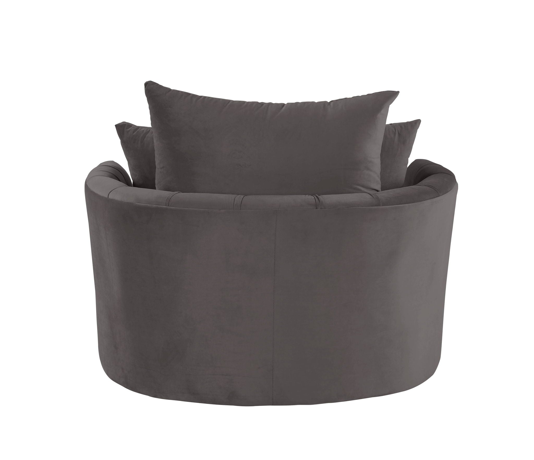 Zunyas Velvet Accent Chair With Swivel