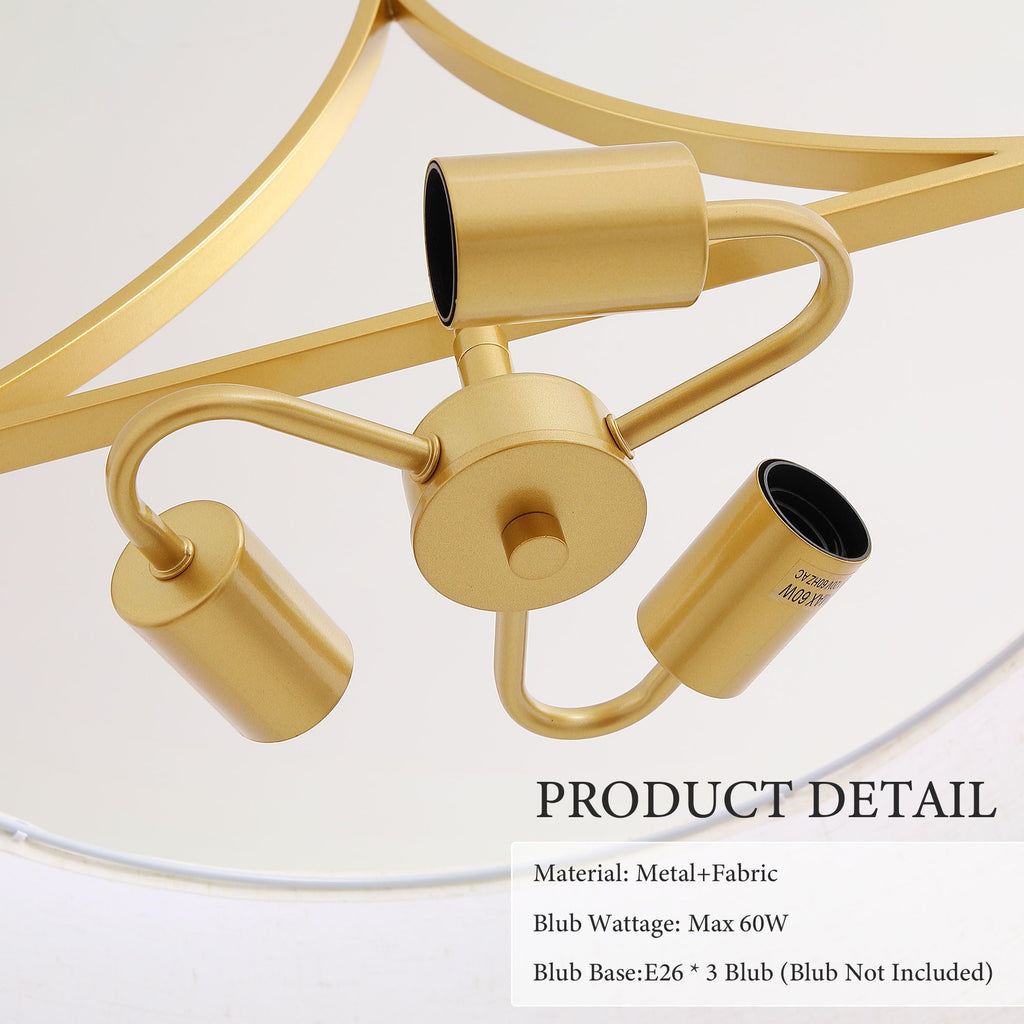 3 Light Drum Pendant Light