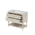 Bathroom Vanity Cabinet With Undermount Sink - 4 Drawer Set