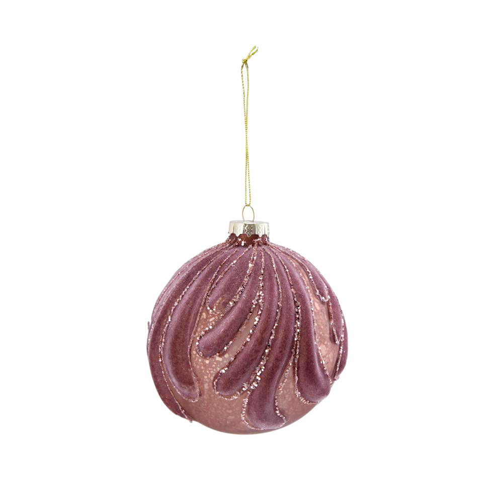 Decorative Hanging Glass Christmas Ball Ornaments - Set of 6
