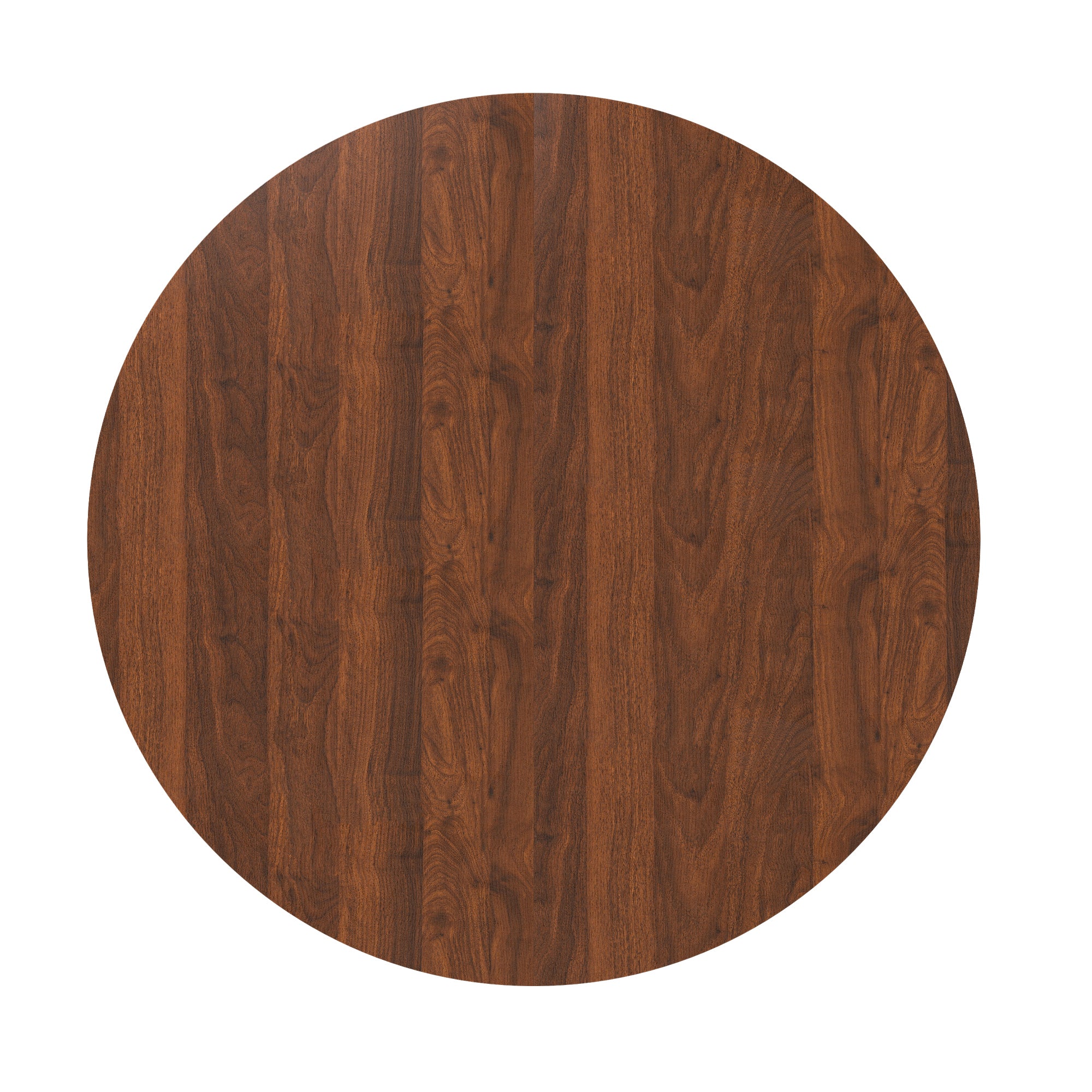 47 Inch Round MDF Dining Table for 4, Modern Farmhouse Style