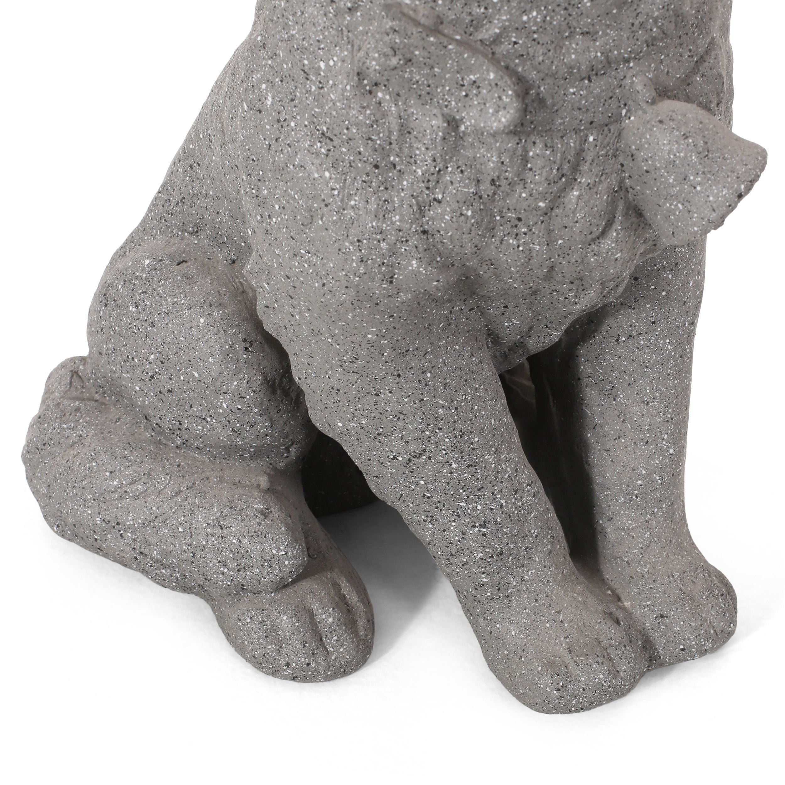 MGO Dog Statue, Outdoor Stone Gray