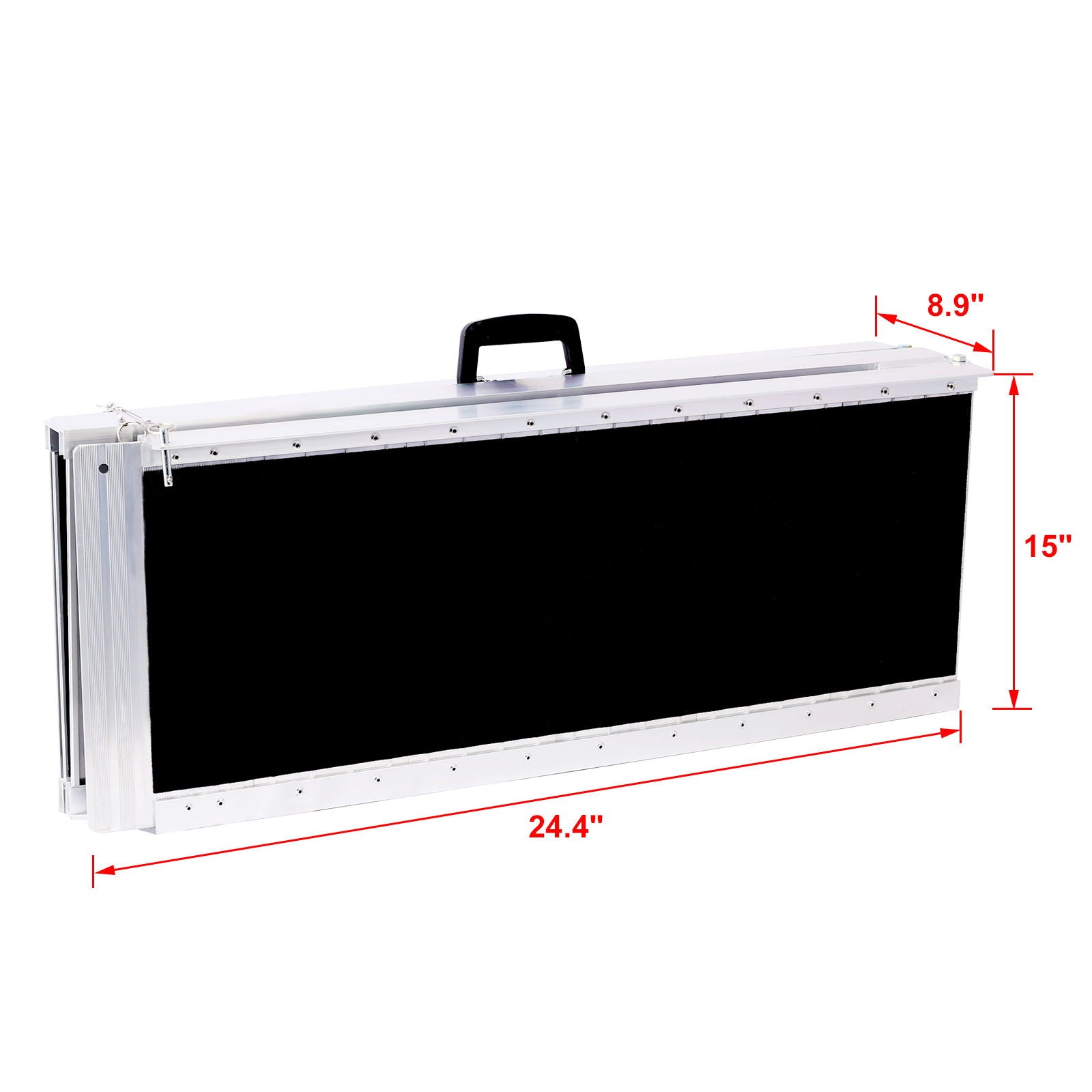 Portable And Foldable Wheelchair Ramp With Non-Skid Surface