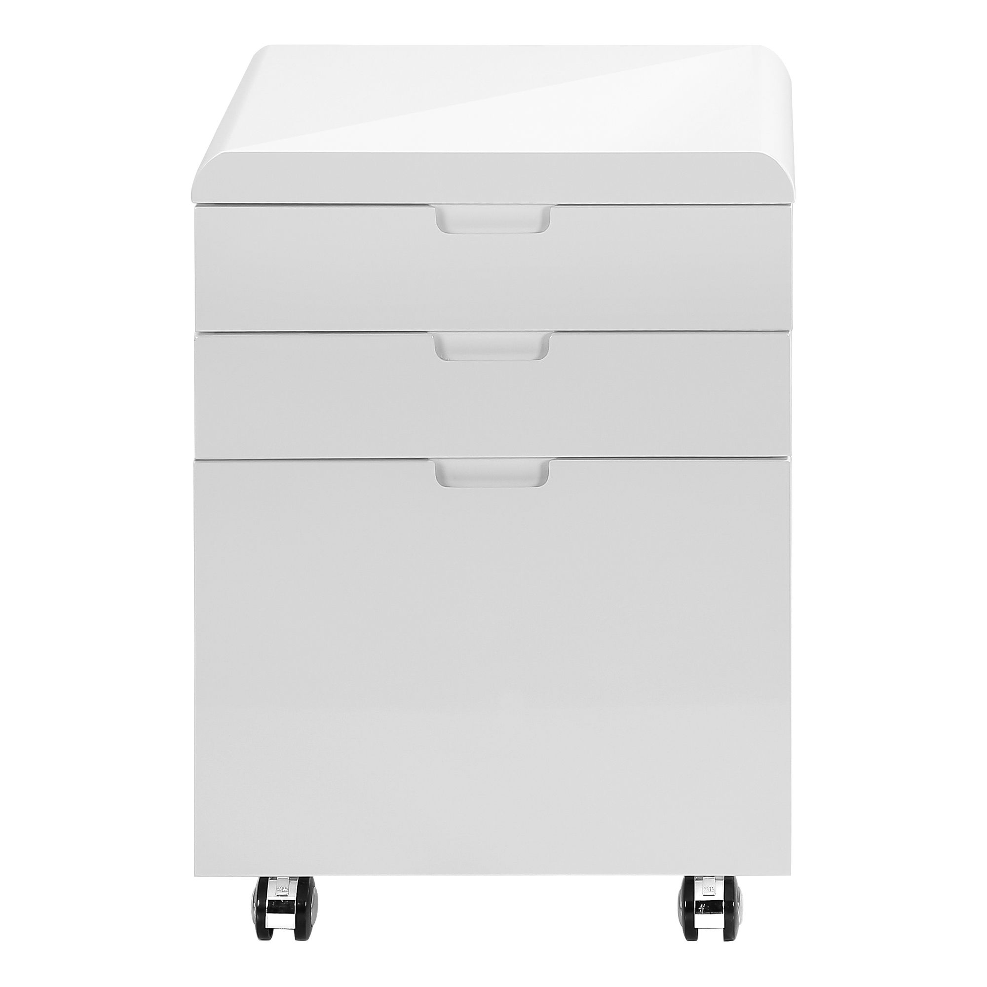 File Cabinet Rolling Mobile Storage Drawers Printer Stand - White
