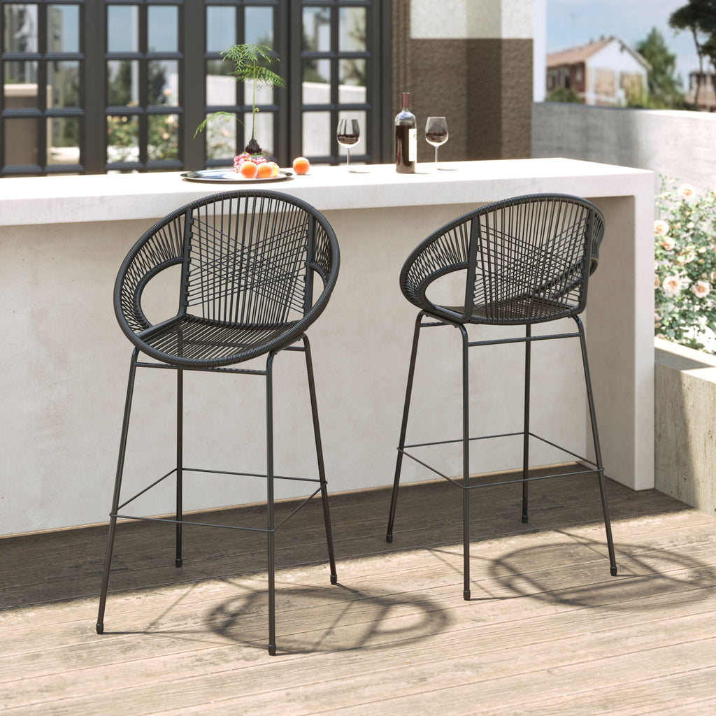 Ferrara Outdoor Patio Barstool (Set of 2)
