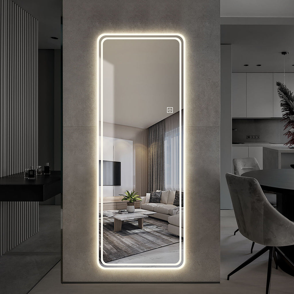 Full Length Floor Mirror LED with Dimming & 3 Color Modes
