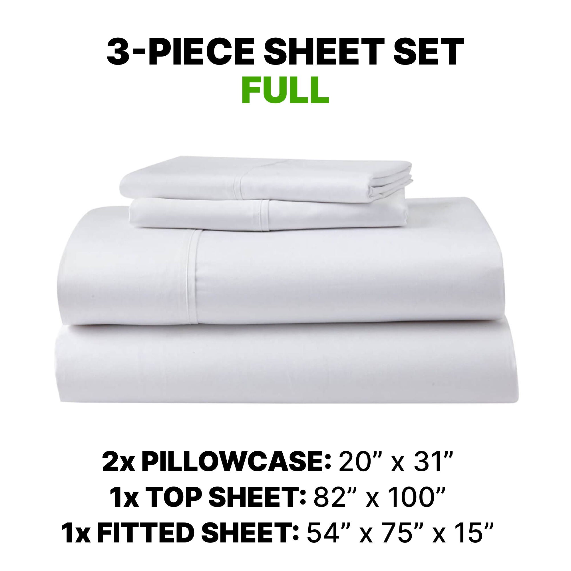 Sheet Set Luxurious Supima Cotton & TENCEL Blend with GhostGrip Bands