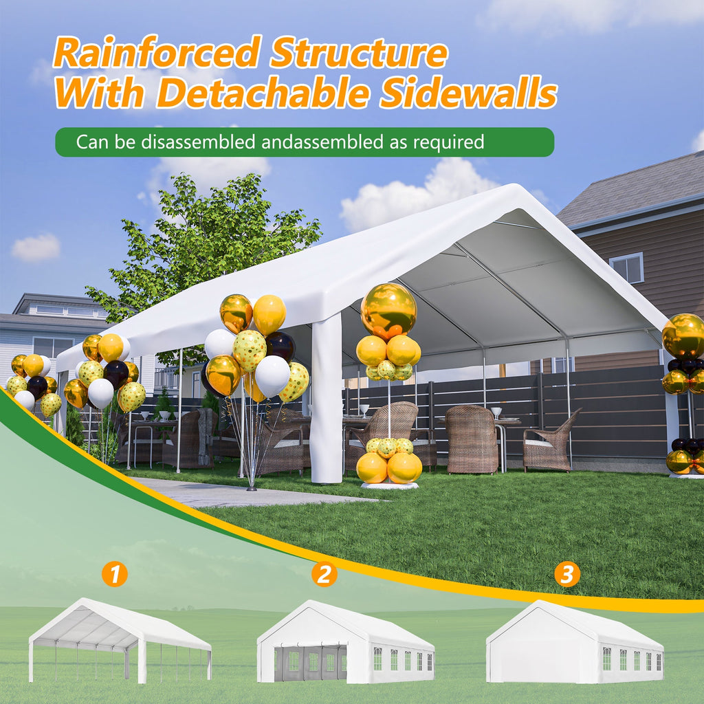 20x32 FT Party Tent with Removable Sidewalls & Storage Bags