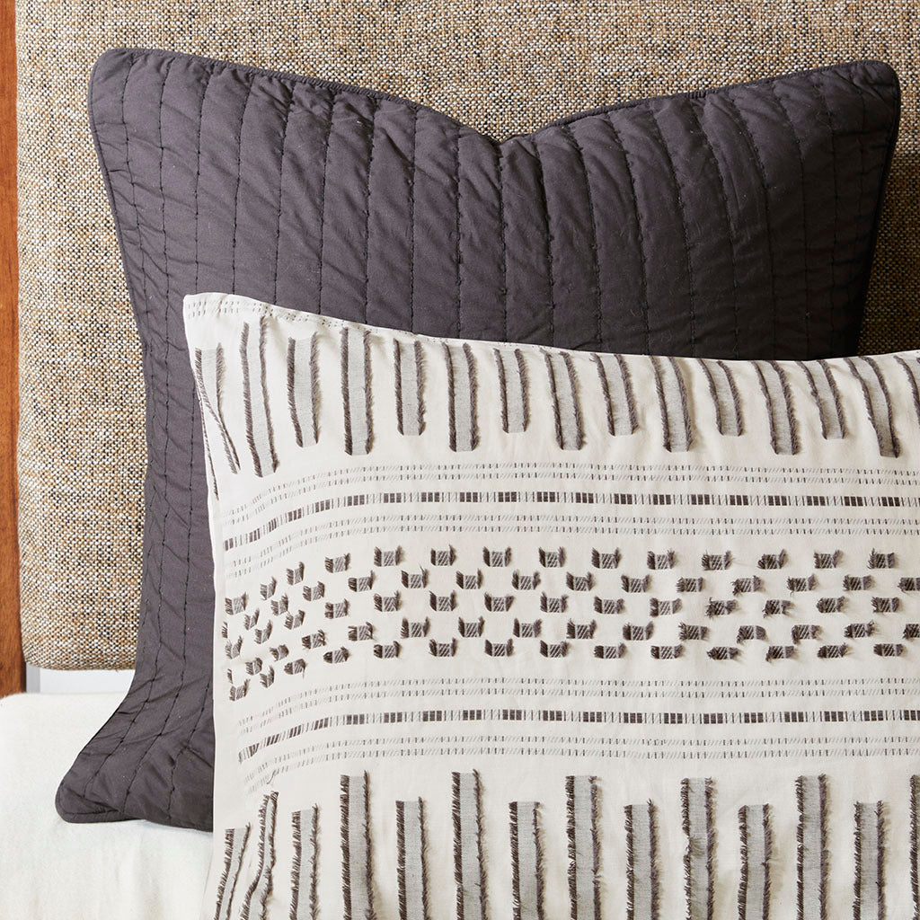 Full/Queen Cotton Jacquard Duvet Cover Mini Set