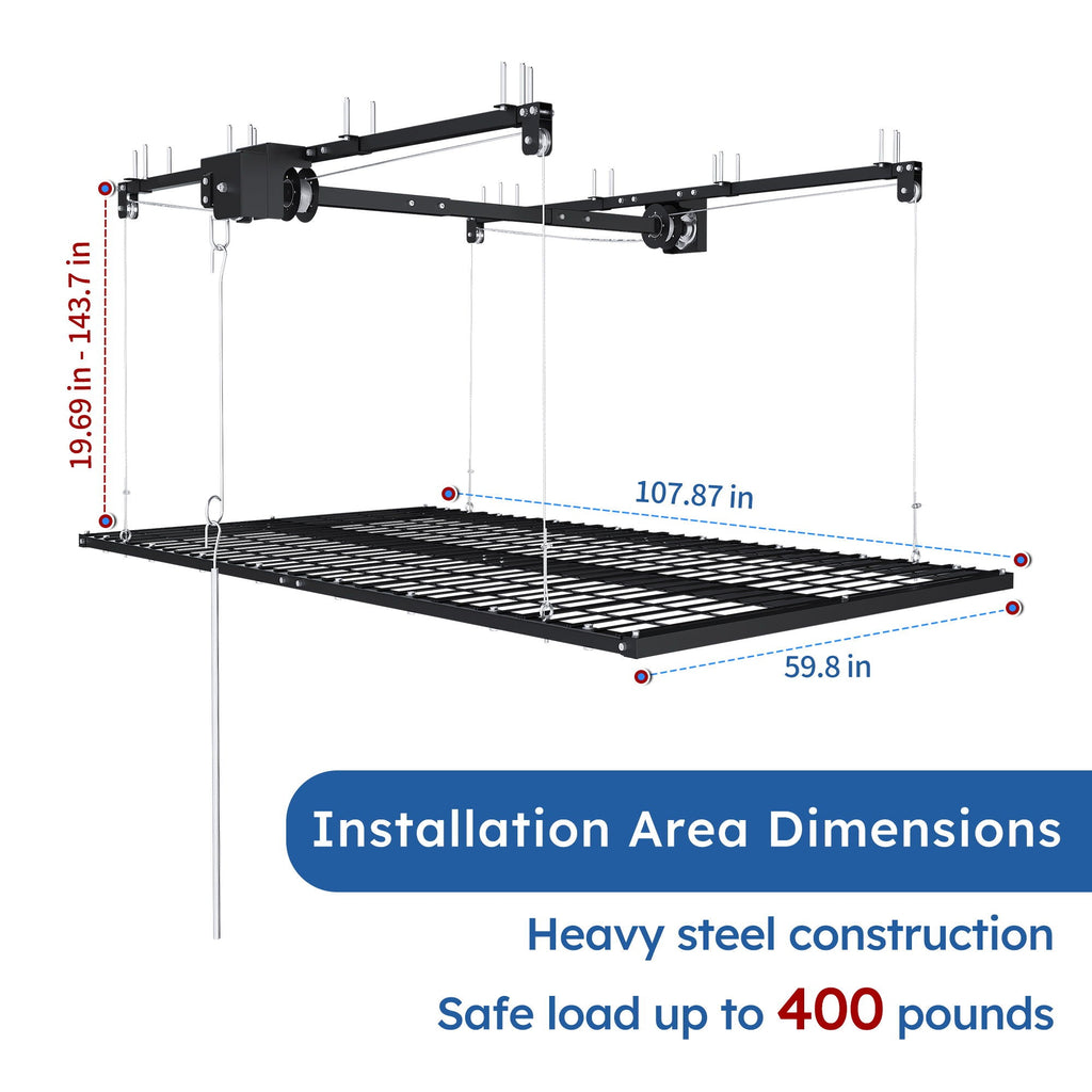 Overhead Garage Storage Rack
