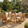7 Pieces Patio Dining Set Outdoor Dining Table and Chairs