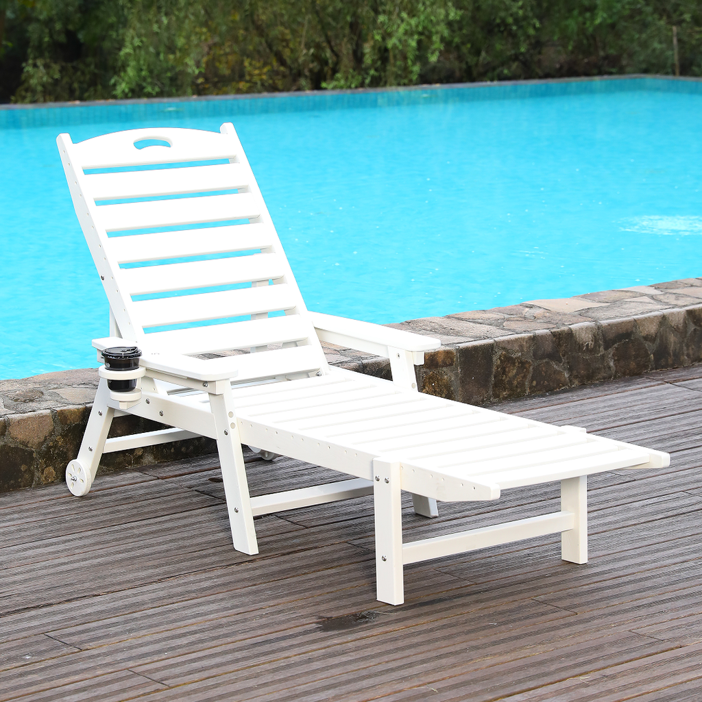 HDPE Chaise Lounge Chair Outdoor