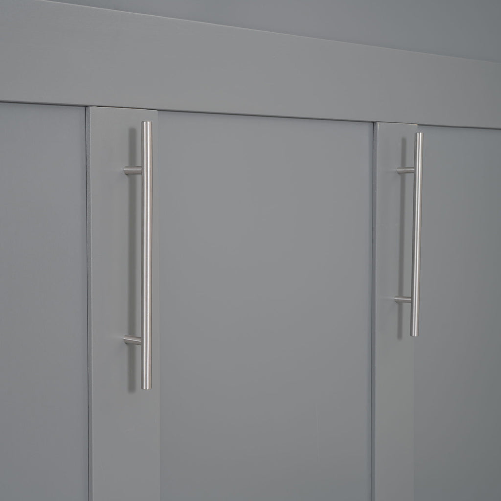 Murphy Wall Bed With LED Lights, Shelves And Drawers