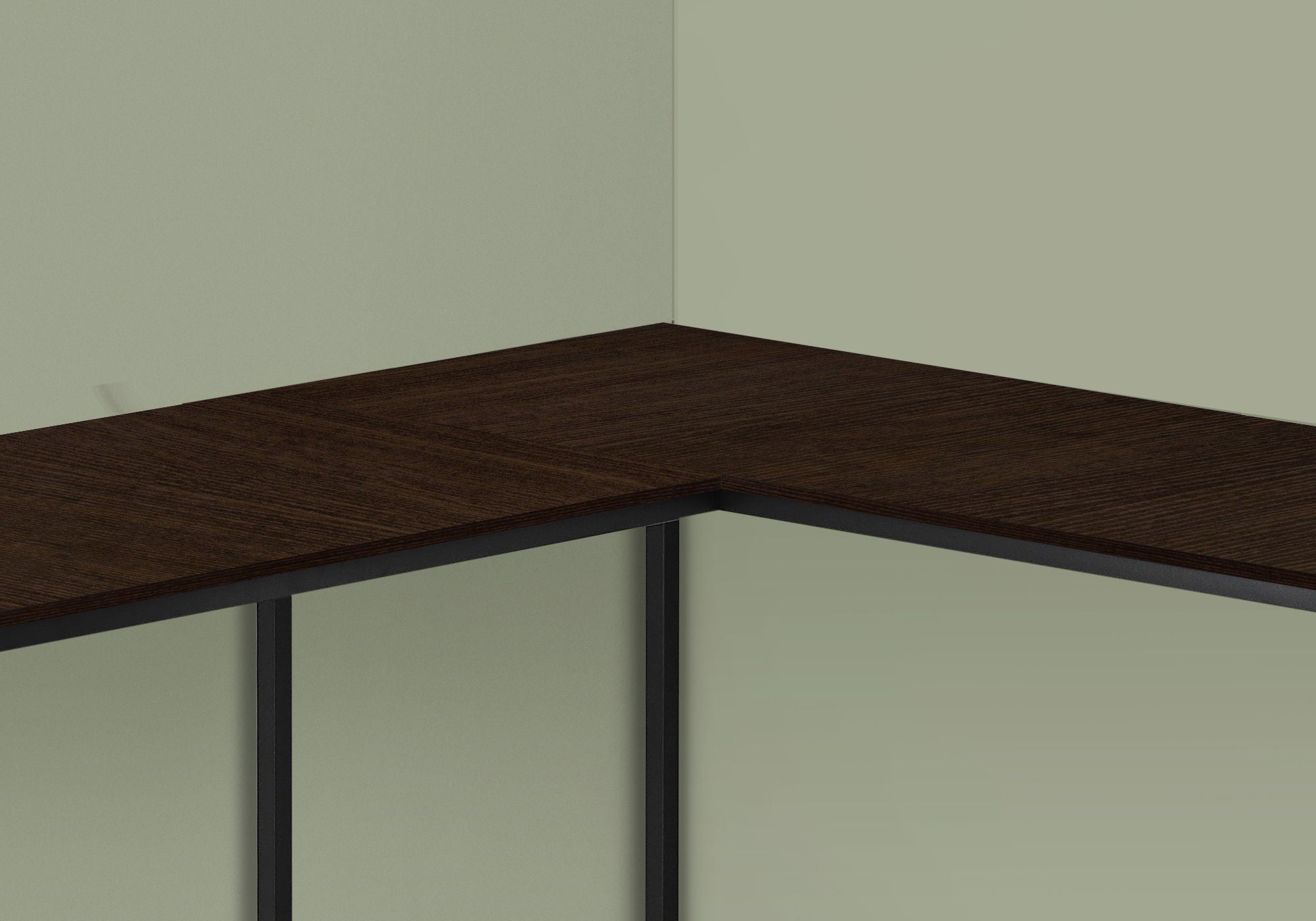 L-Shaped Corner Computer Desk with Contemporary Marble Look