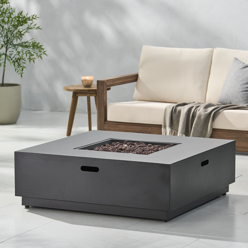 39'' Square Iron Fire Pit - 50,000 BTU
