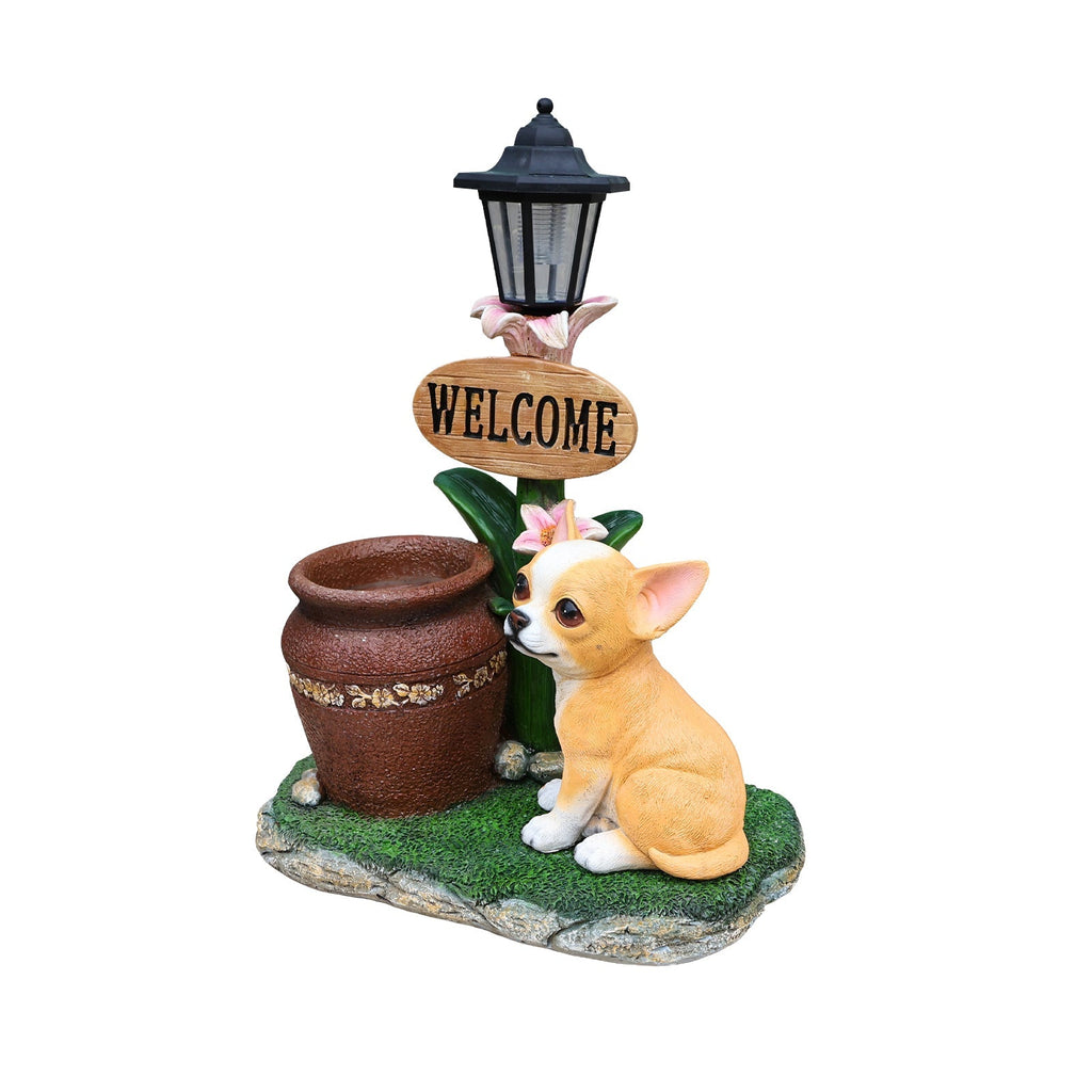 Sitting Corgi Dog Planter Outdoor Decor