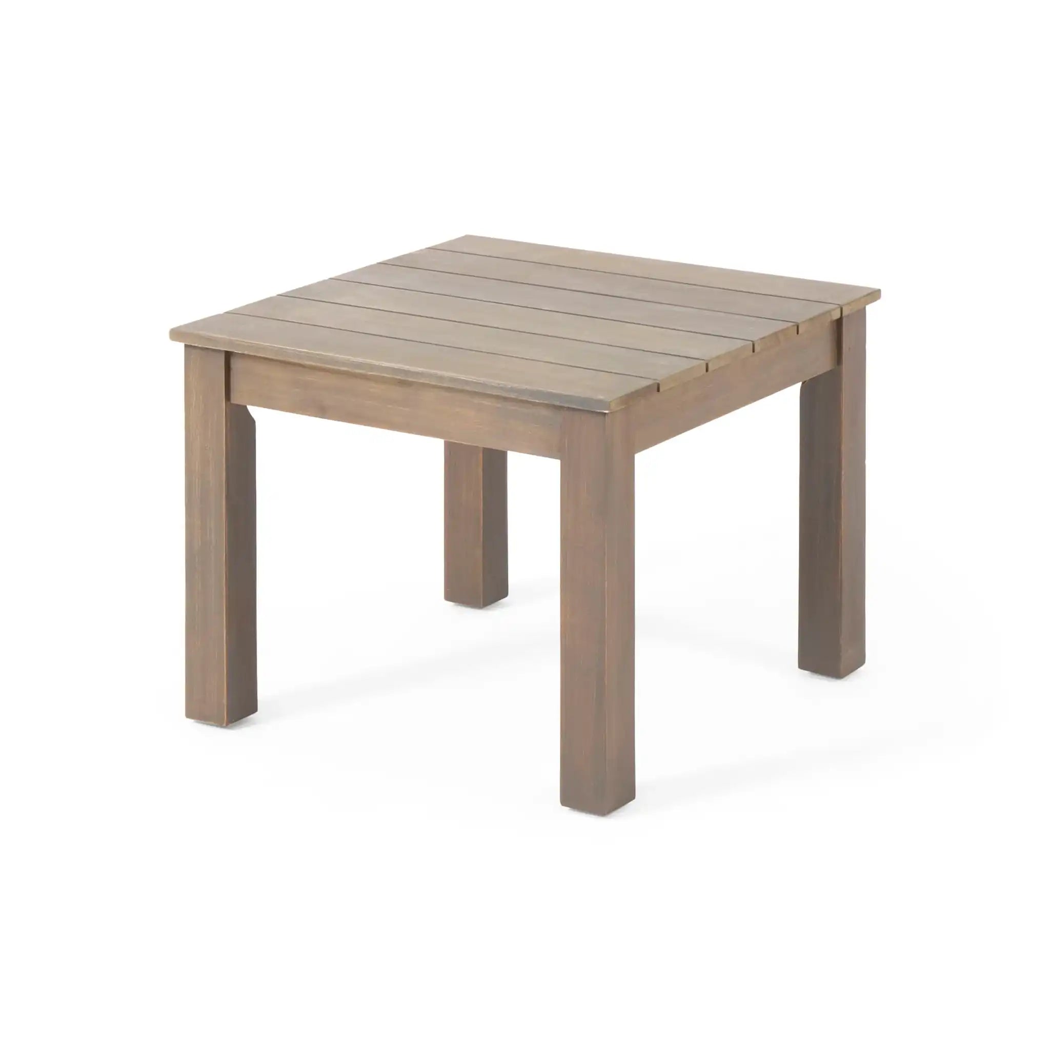 Halcyon Outdoor Side Table With Slat Design