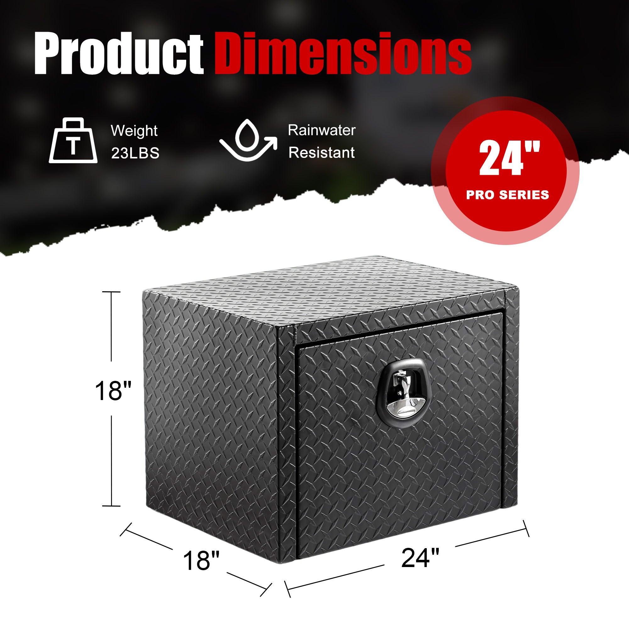 Pro Series Underbody Truck Tool Box Waterproof Storage Chest
