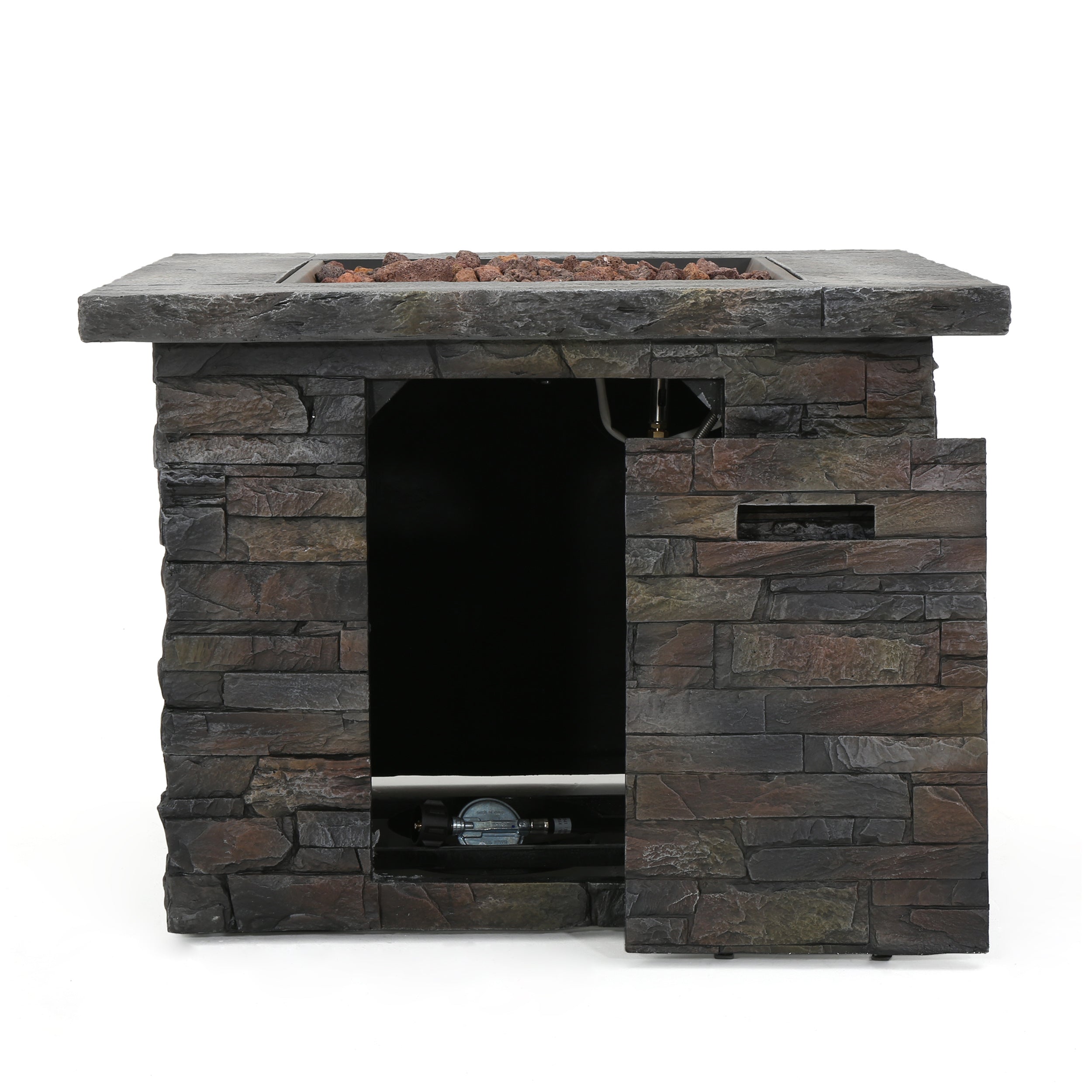 33' SQUARE MGO FIRE PIT - 40000 BTU.