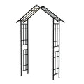 Metal Garden Arch with Adjustable Width for Climbing Plants