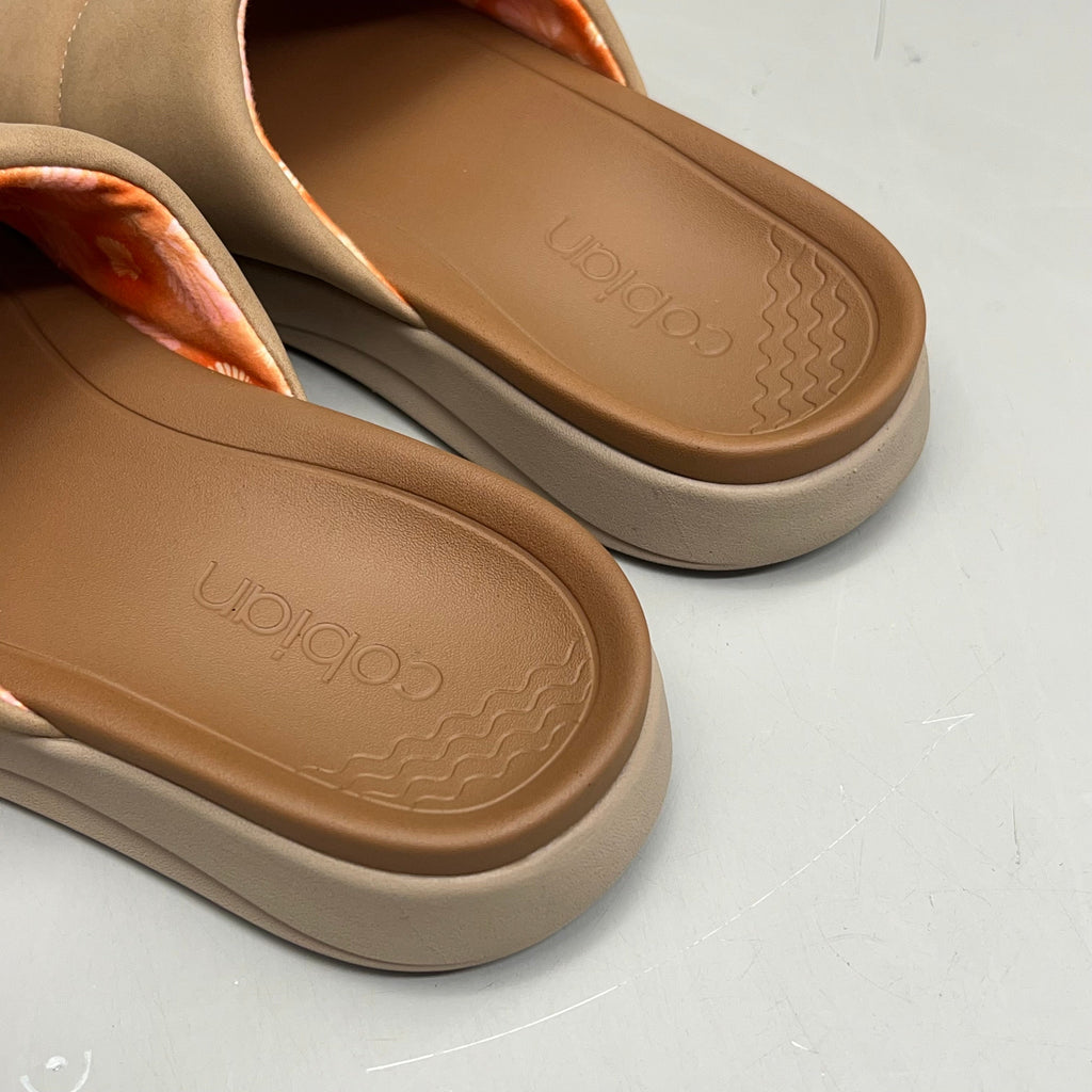 COBIAN Tolula Slide Enhanced Cushion Suede Strap Women's Sz 9 Tan TOL24-230-09
