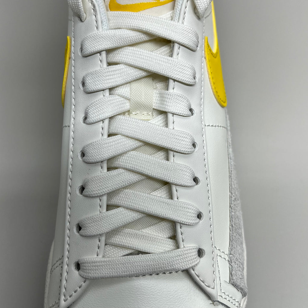 NIKE Shoes Blazer Low Cut Platform Sneaker Sz Women's 6.5 Men's 5 Yellow/Grey/White