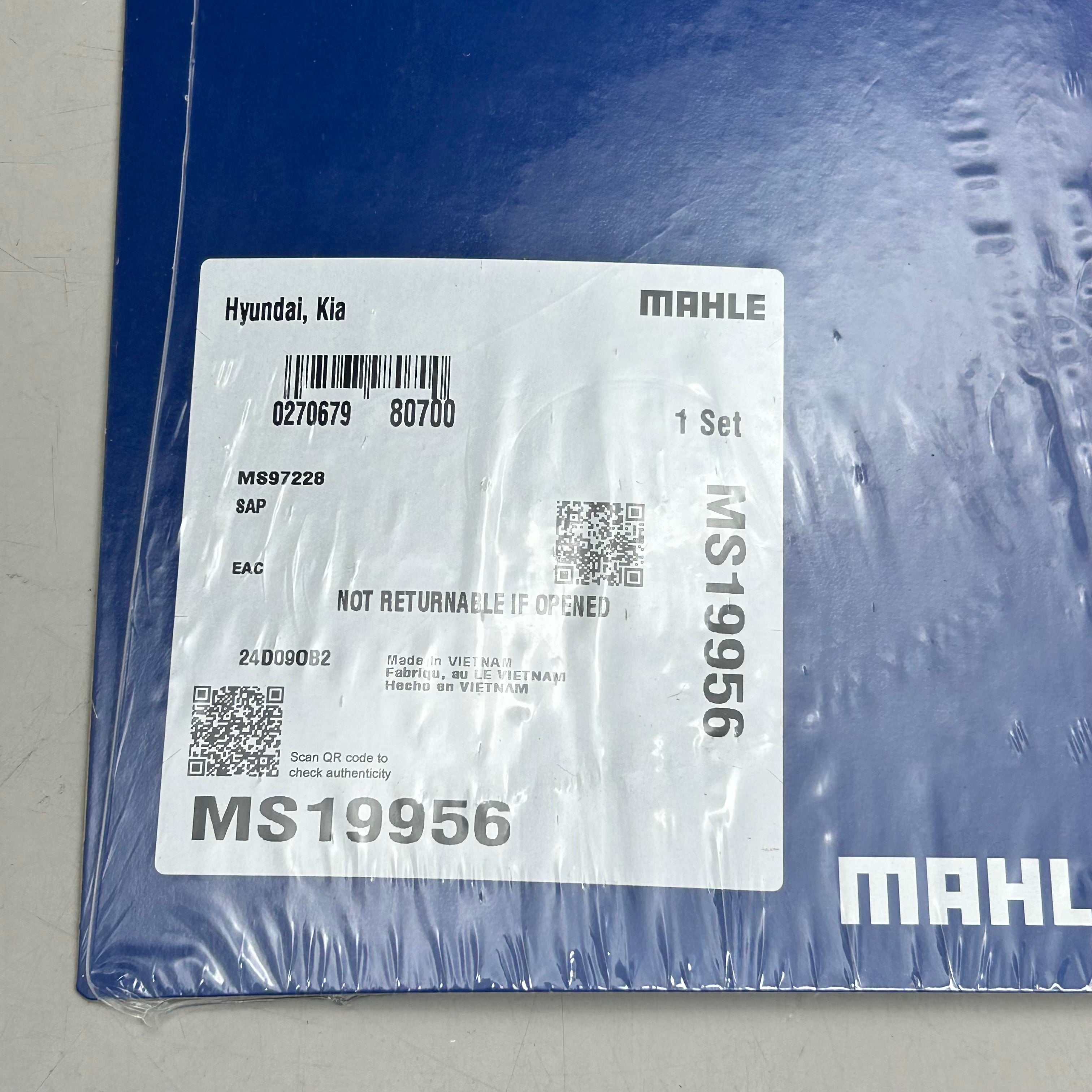 MAHLE Intake Manifold Gasket Replacement Part For Hyundai  MS19956
