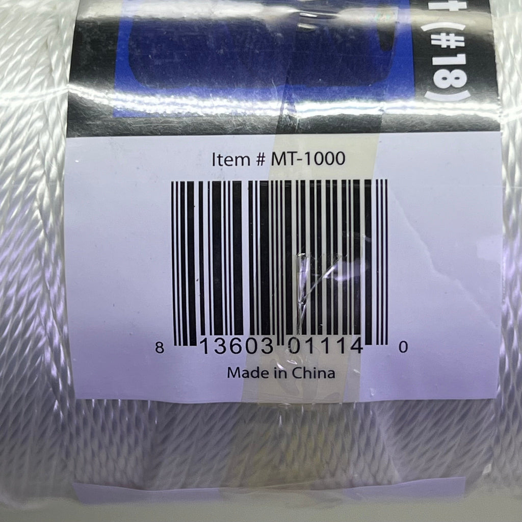 ROPE KING (2 PACK) Mason Line Twine Twisted Polyester 100' #18 White MT-1000