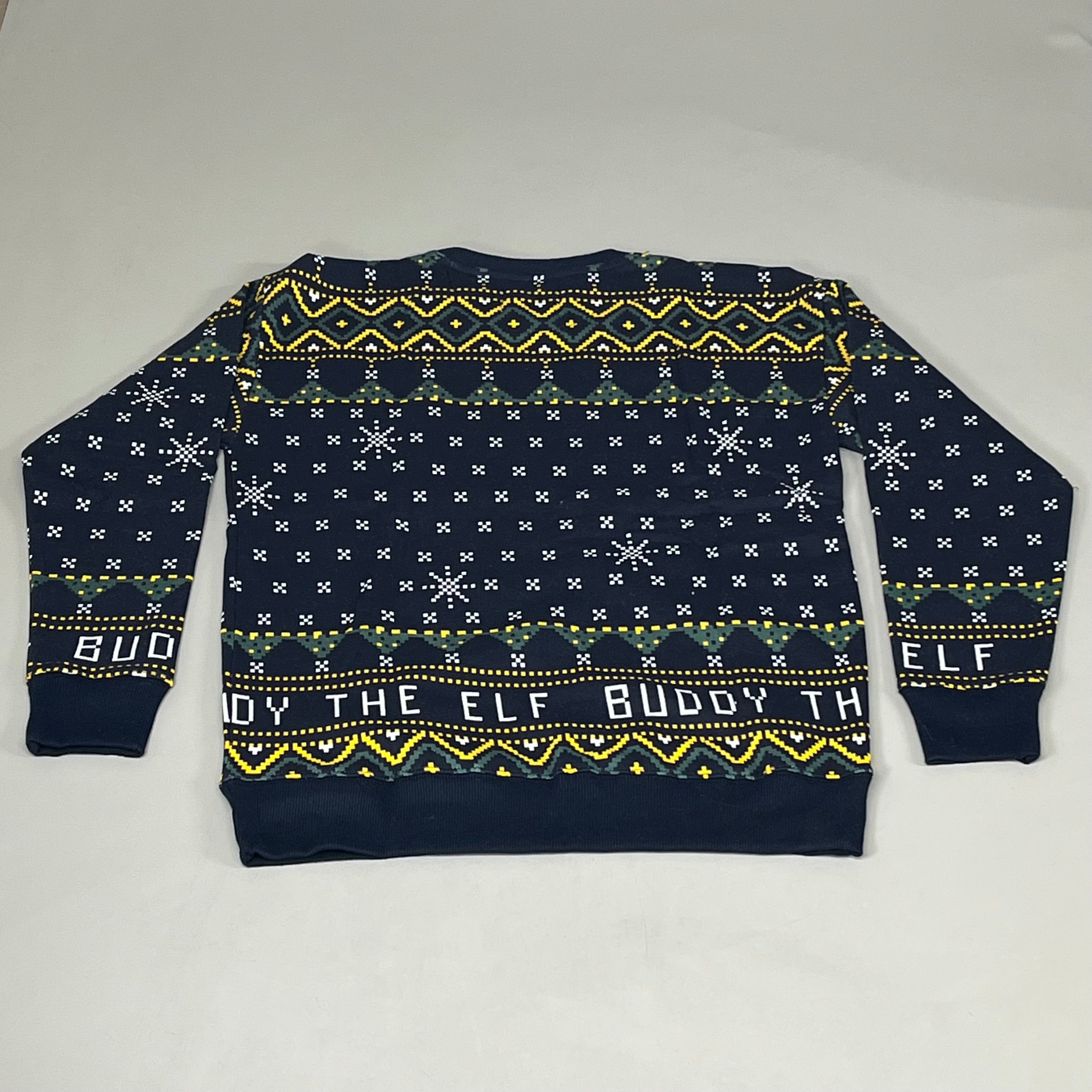 OLD NAVY Men's Christmas Holiday Elf Sweater Sz S Navy/Green 572579-00-1