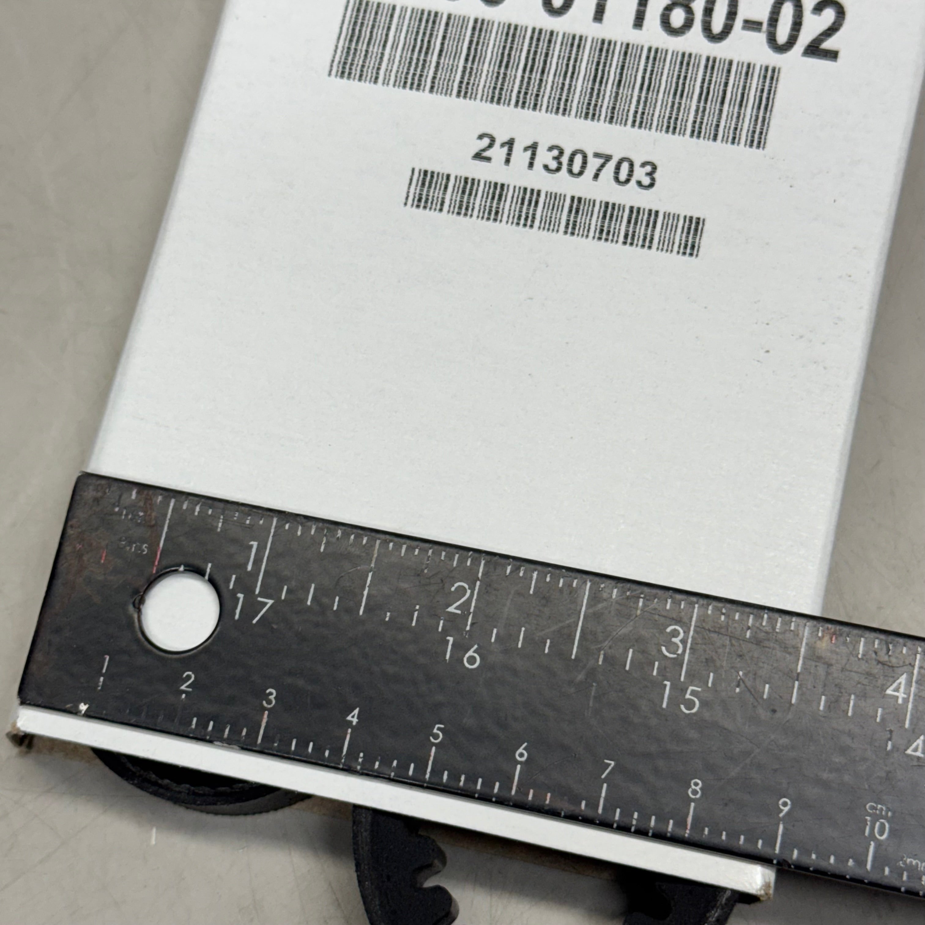 (2 PACK) Classic Cogged V-Belt Sz 7.5" L x 3.5" W, Black R-50-01180-02