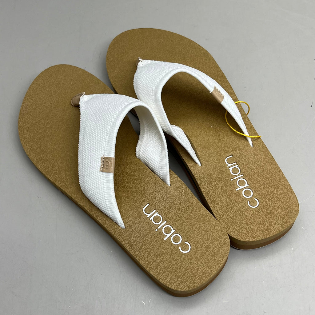 COBIAN Bermuda Bounce Mesh Strap Women's Sz 7 EU 37  Cream BEB24-110-7