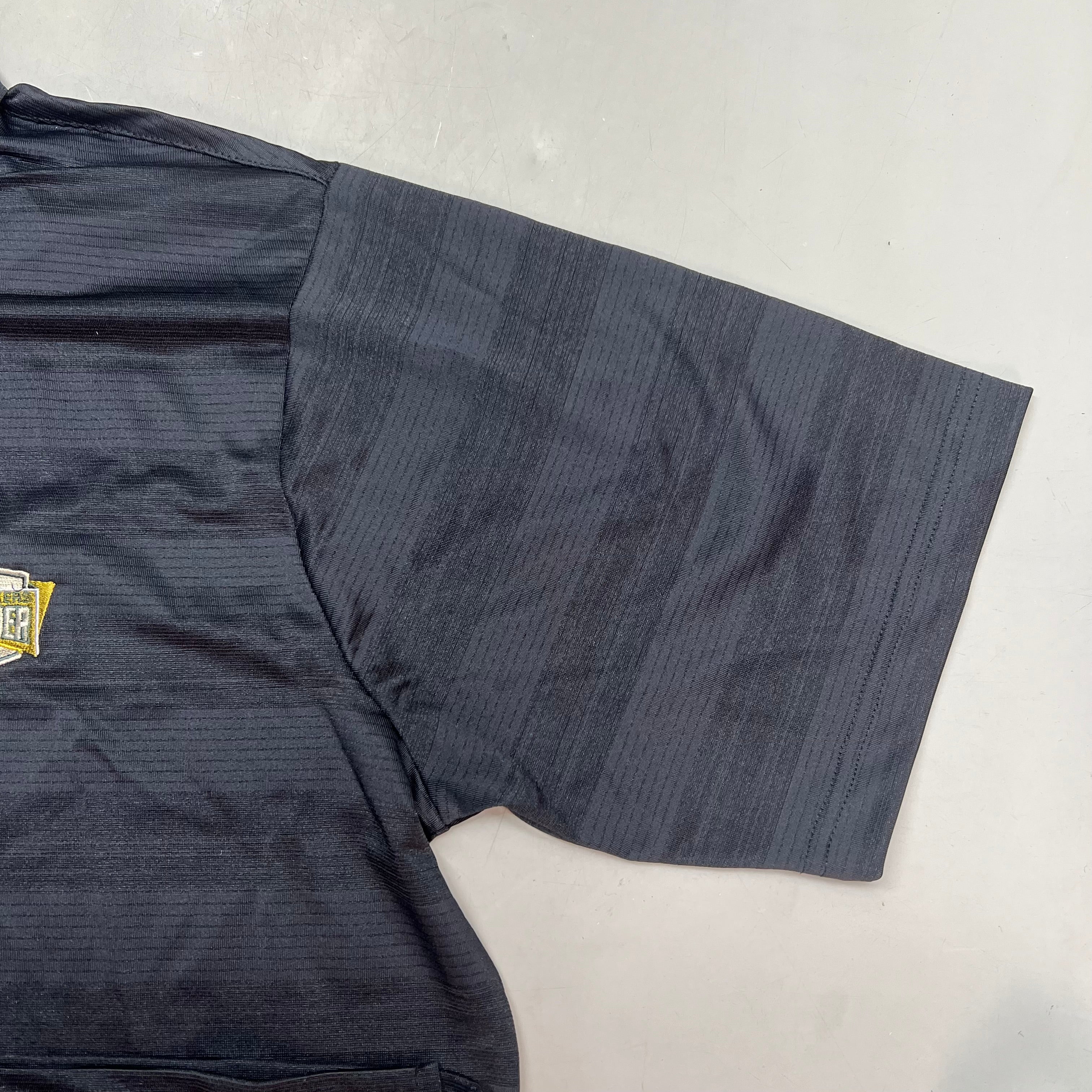 ANTIGUA Green Bay Packers NFL Team Apparel Polo Shirt Men's Sz L Black 3601392