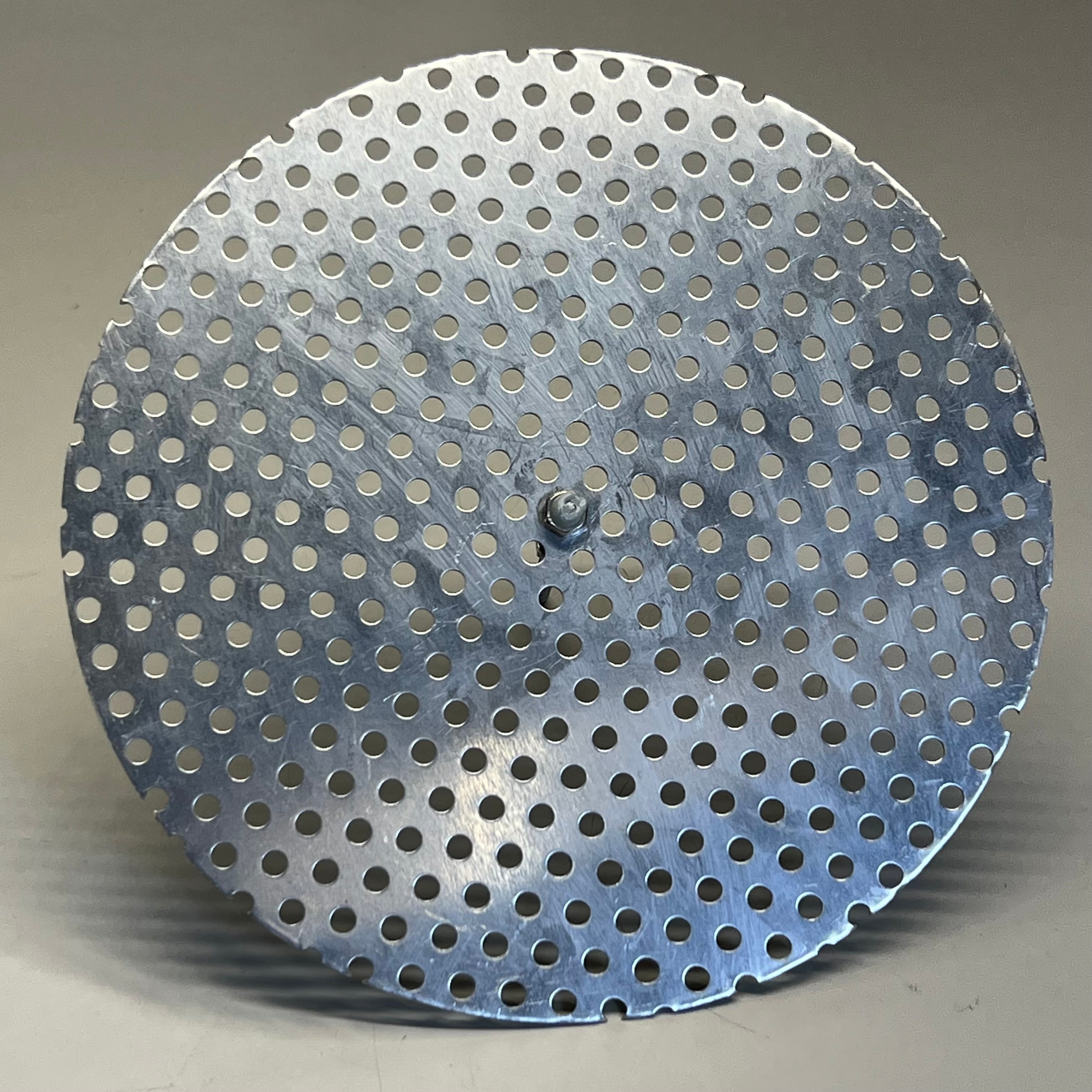 Stainless Steel Metal Perforated Filter Disc (2 Pack) Sz 10” Gray