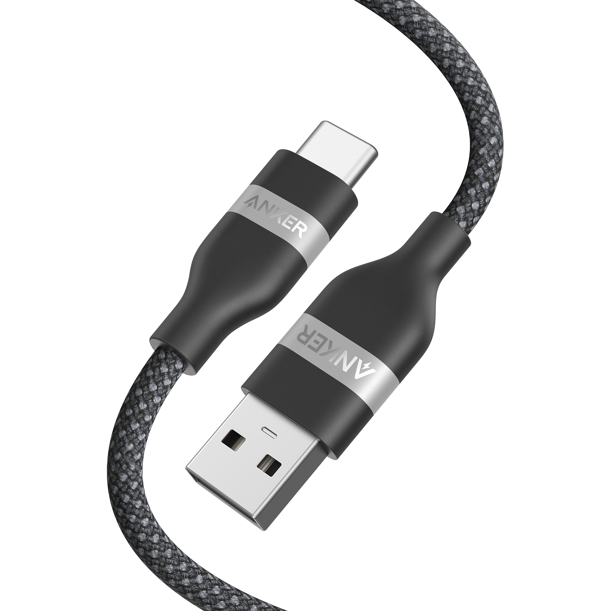 Anker USB-A to USB-C Cable (3 ft / 6 ft, Upcycled-Braided)