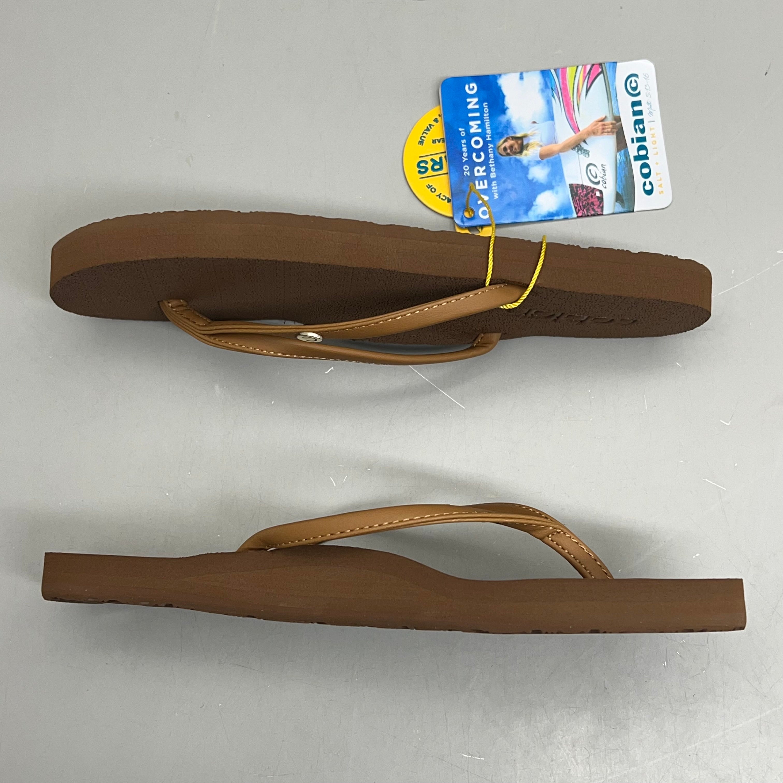 COBIAN Nia's Bounce 2 Synthetic Leather Sandals Women's Sz 10, EU 41 Tan NIA25-230-10