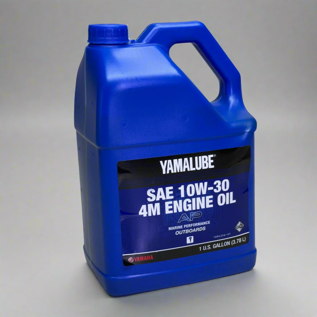 YAMALUBE SAE 10W-30 4M Engine Oil Marine Performance Outboards 1 Gal FC-04