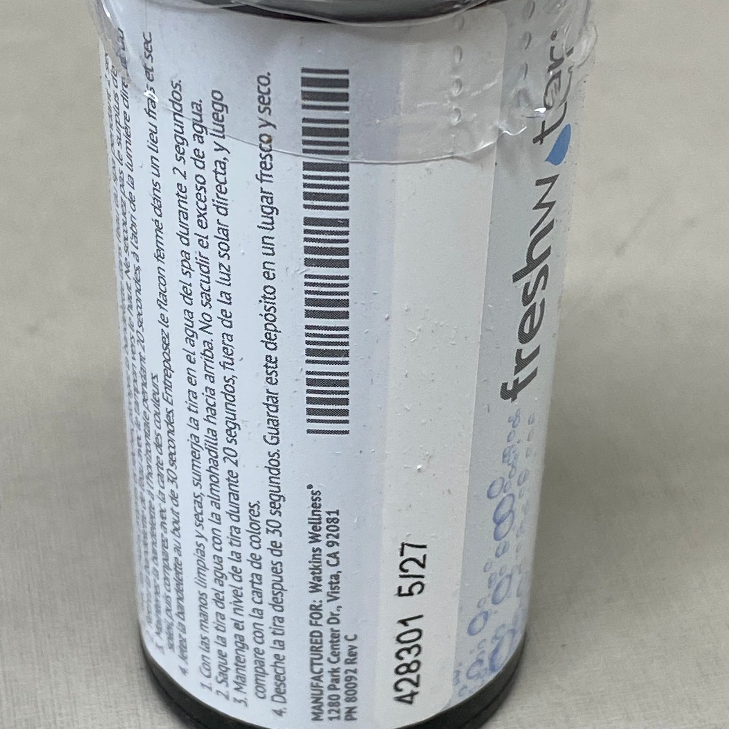 FRESHWATER (50 Strips) HotSpring Spa Salt Test Strips (Damaged Bottles)
