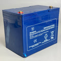 WESTINGHOUSE Battery WHB75AH Size 10”Lx6.5”Wx8”H Blue Used