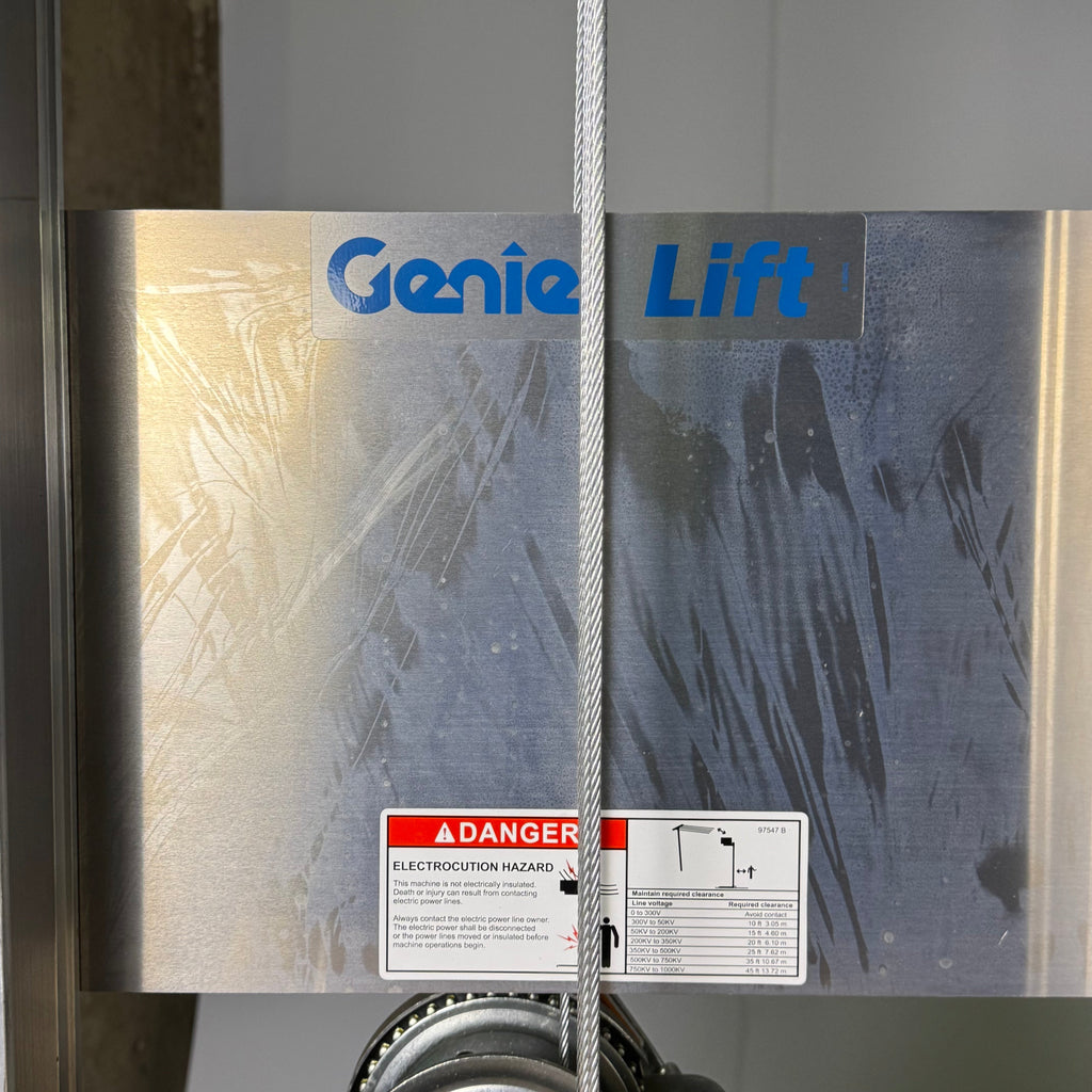 GENIE Lightweight Hand Operated Lift Truck, 400 Lbs. Capacity, Grey & Blue GL-8
