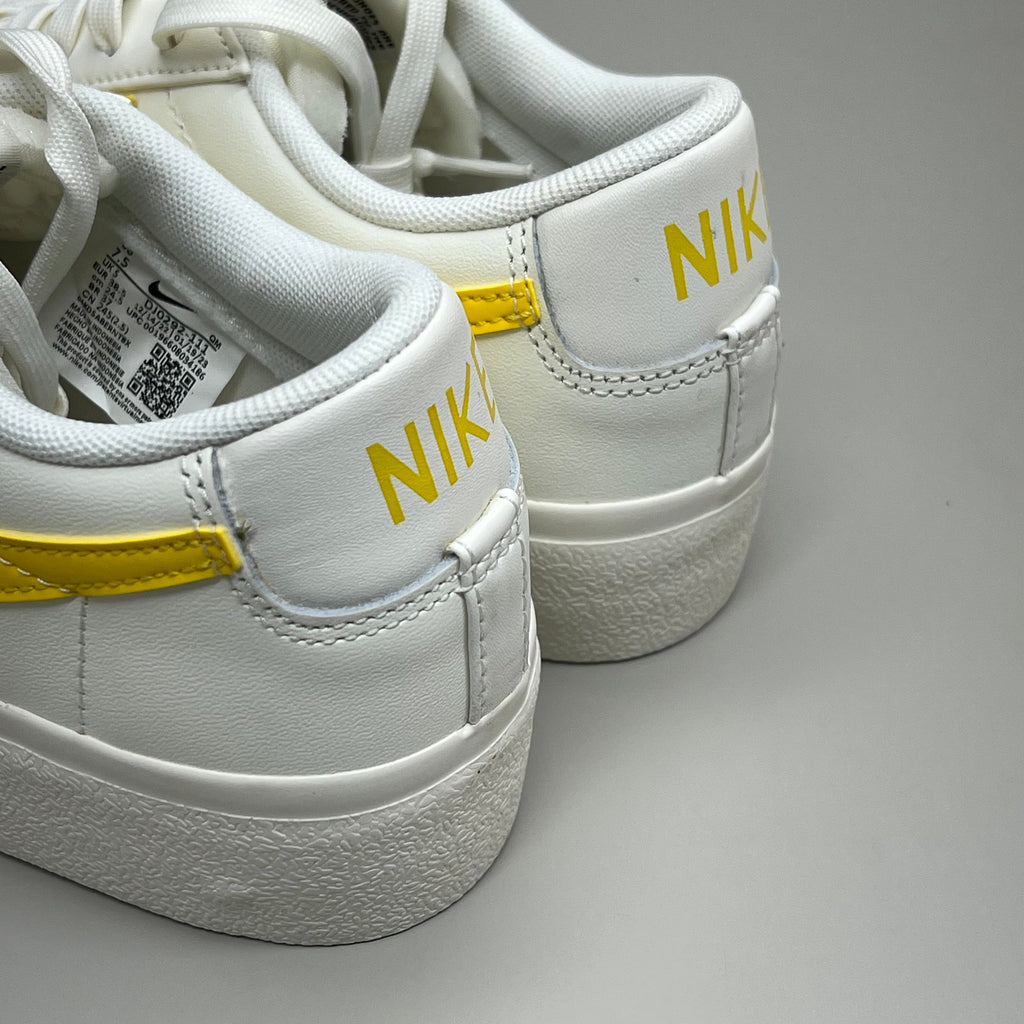 NIKE Shoes Blazer Low Cut Platform Sneaker Sz Women's 10.5 Men's 9 Yellow/Grey/White