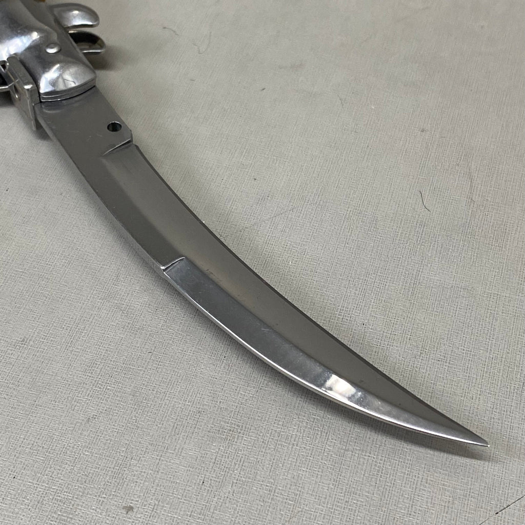 ZA@ ARMED FORCE TACTICAL Handcrafted OTF Pocket Knife  4" Blade 9" Overall Length White ST-6CWP
