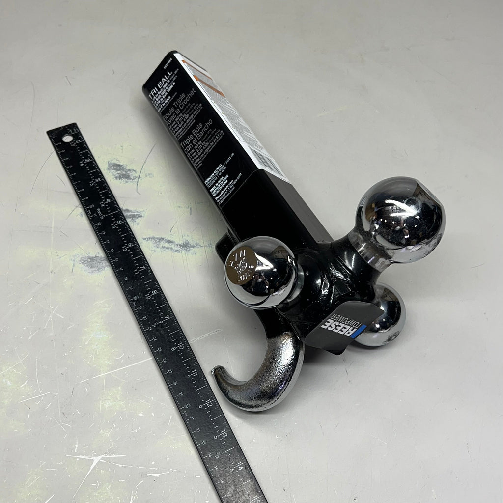 REESE TOWPOWER Tri-Ball w/ Hook Fits 2" Square Receiver Universal Fit 7031400