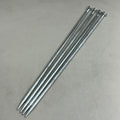 (Pack Of 4) Galvanized Landscape Spike Nails  20" Overall Length Chrome