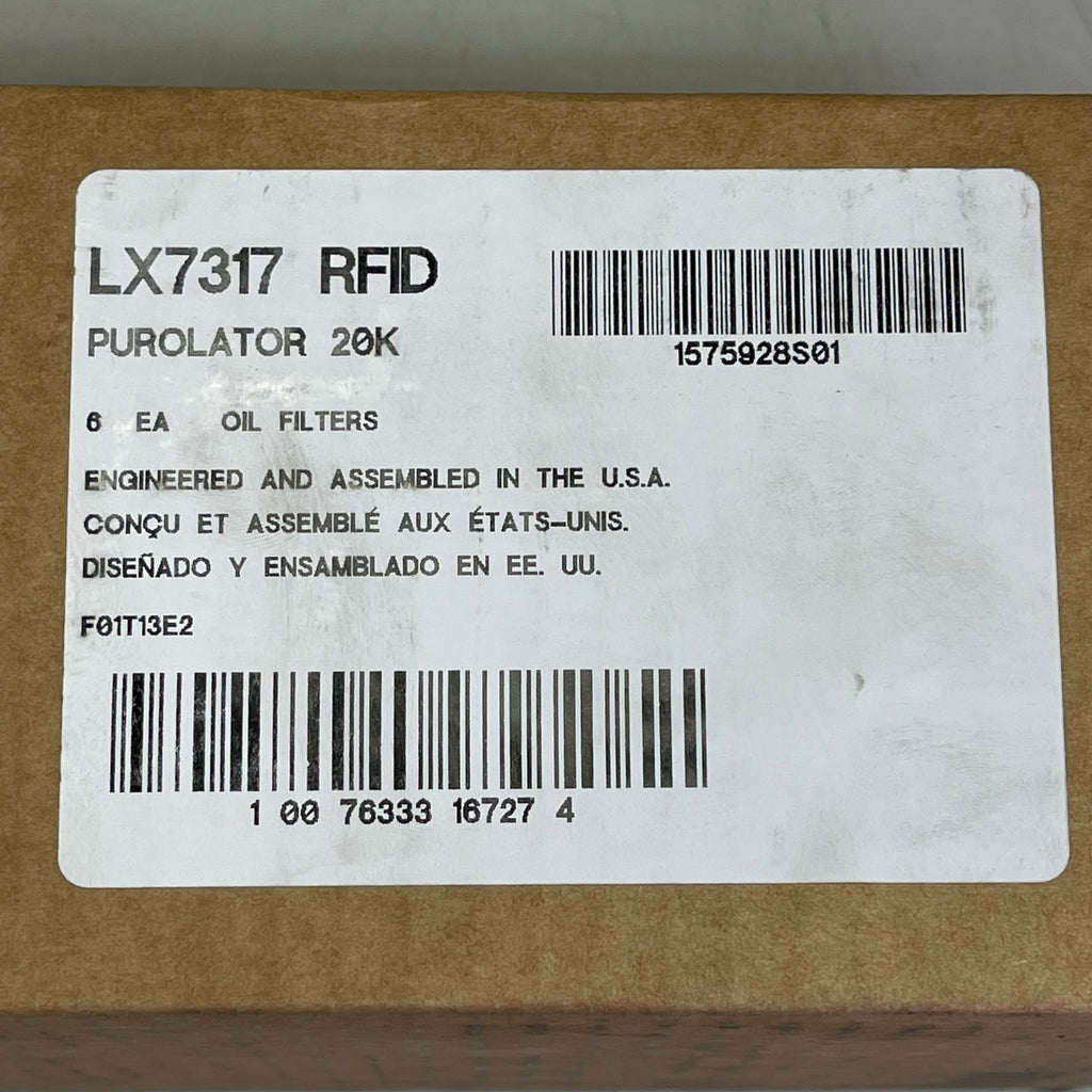 PUROLATOR (6 PACK) Maximum Protection Oil Filter 20000 Miles LX7317